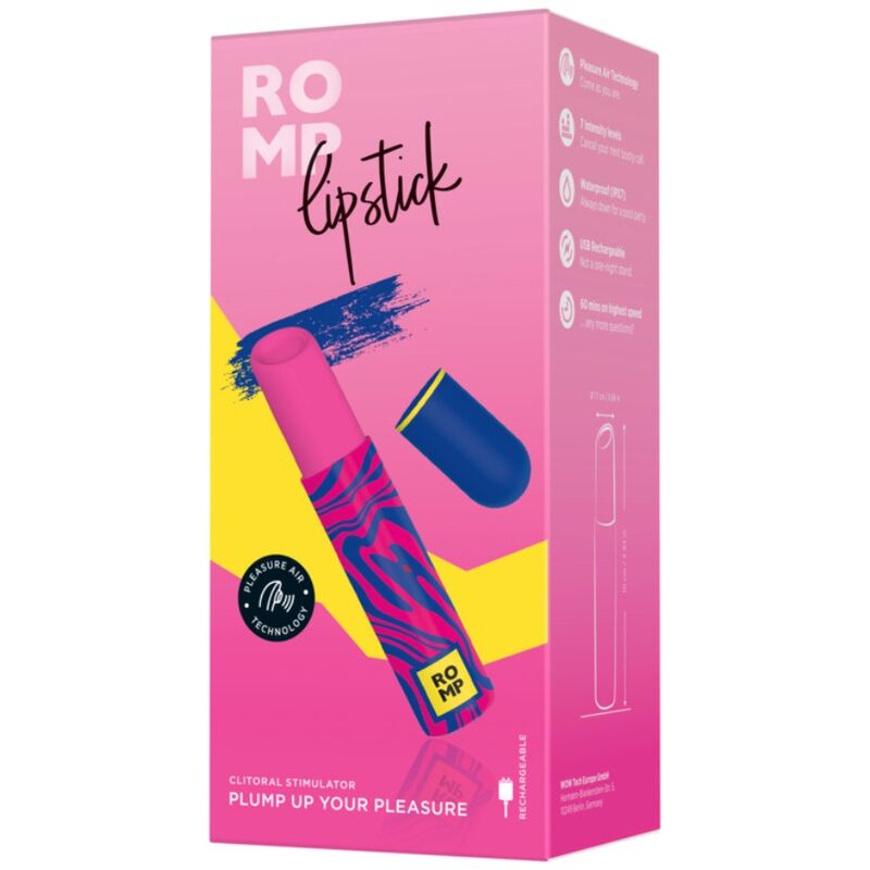 Romp-Lipstick Stimolatore Clitorideo 7 Livelli-7 velocità 7 Romp-Lipstick Stimolatore Clitorideo 7 Livelli-7 velocità · Vibratori (imaginea 7)
