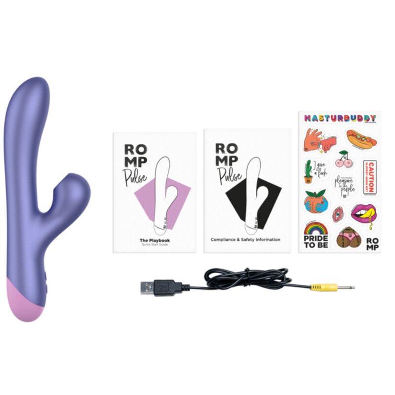 Romp-Pulse Rabbit Dual Vibratore per Punto G Blu · Vibratori (immagine 3)