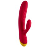 Romp-Jazz Vibrator Rabbit Ricaricabile Rosso-Silicone, Ricaricabile · Vibratori