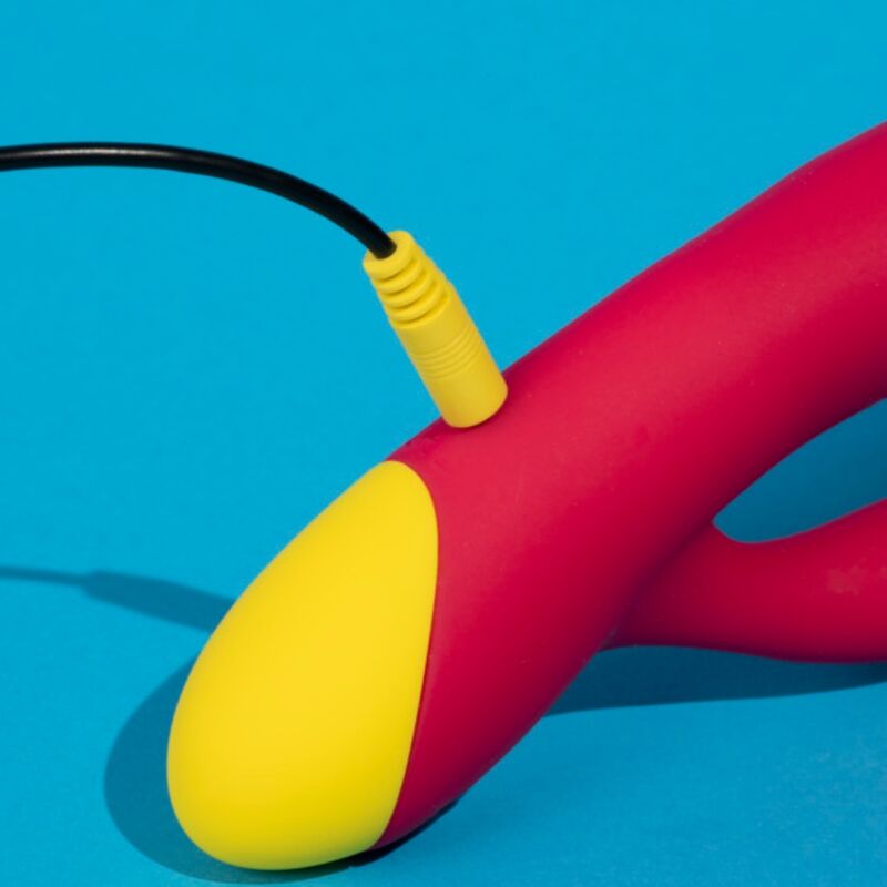 Romp-Jazz Vibratore Rabbit Ricaricabile Rosso-Silicone, Ricaricabile · Vibratori (immagine 9)