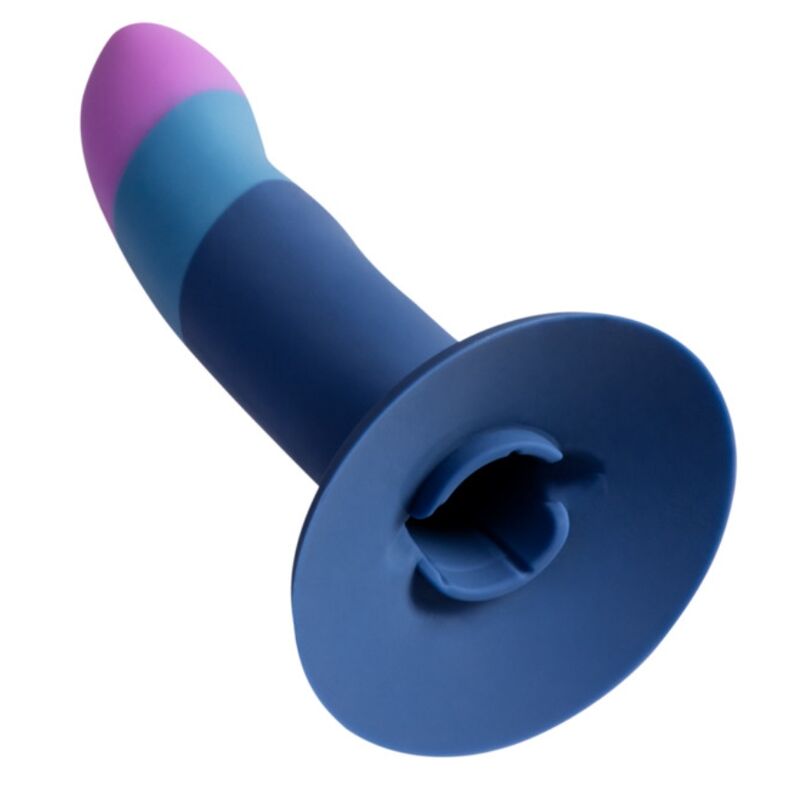 Romp-Piccola Harness con Dildo in Silicone Tricolore 14 cm-Ventosa · Dildo & Stimolatori (imaginea 4)
