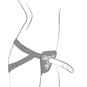 Romp-Piccola Harness con Dildo in Silicone Tricolore 14 cm-Ventosa · Dildo & Stimolatori (imaginea 8)