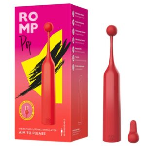 Romp-Pop Stimolatore clitorideo ad alta frequenza, Rosso-Silicone · Vibratori (imaginea 8)