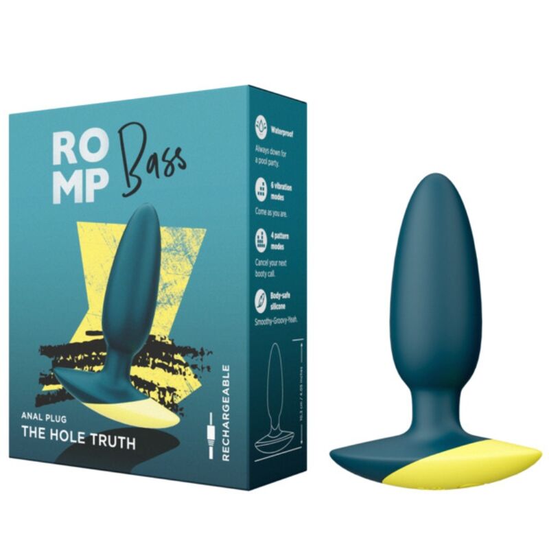 Romp-Bass Plug anale Vibrator 10 cm Verde-Silicone, 3 velocità 5 Romp-Bass Plug anale Vibrator 10 cm Verde-Silicone, 3 velocità · Giocattoli anali (imaginea 5)