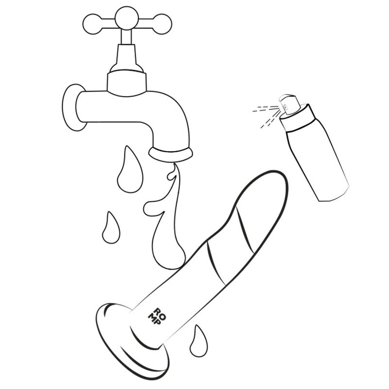 Romp-Dildo in Silicone Tricolore, 18 cm-Waterproof, Ventosa · Dildo & Stimolatori (imaginea 6)