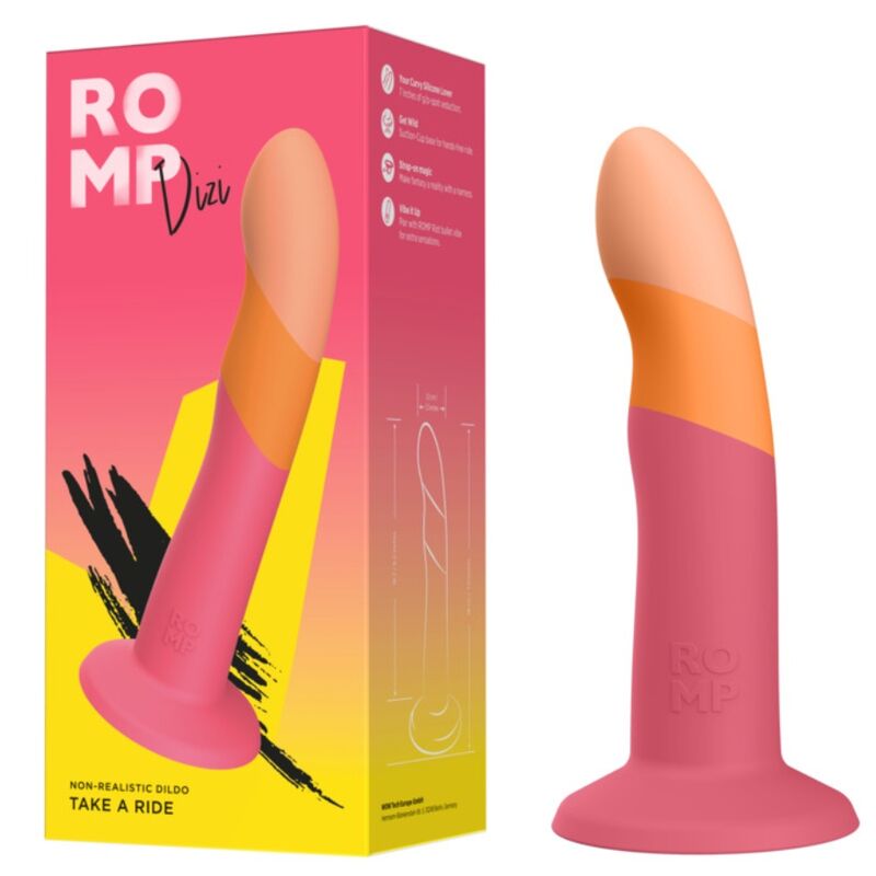 Romp-Dildo in Silicone Tricolore, 18 cm-Waterproof, Ventosa · Dildo & Stimolatori (imaginea 4)