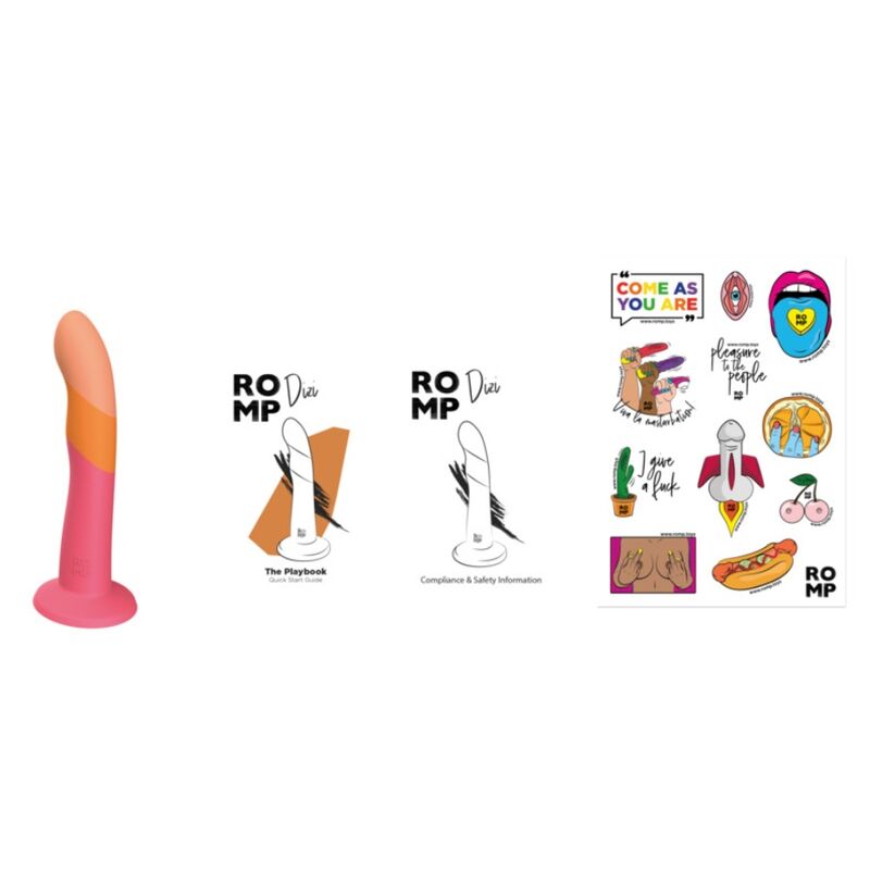 Romp-Dildo in Silicone Tricolore, 18 cm-Waterproof, Ventosa · Dildo & Stimolatori (imaginea 9)