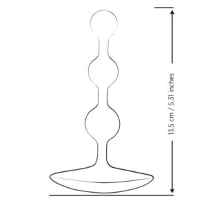 Romp-Amplificatore di perle anali flessibili in silicone 12,5 cm Viola · Giocattoli anali (imaginea 7)