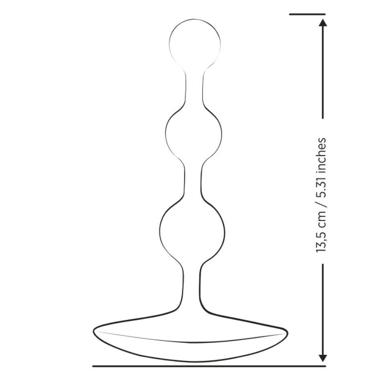 Romp-Amplificatore di perle anali flessibili in silicone 12,5 cm Viola · Giocattoli anali (imaginea 7)