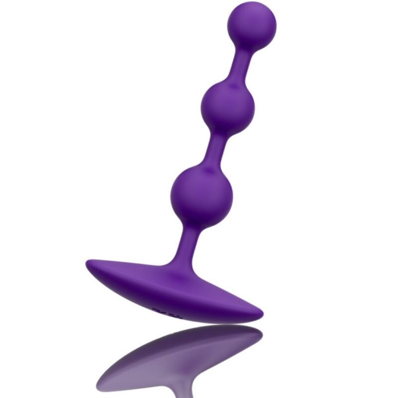 Romp-Amplificatore di perle anali flessibili in silicone 12,5 cm Viola · Giocattoli anali (imaginea 4)