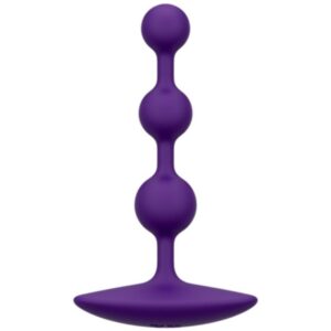 Romp-Amplificatore di perle anali flessibili in silicone 12,5 cm Viola