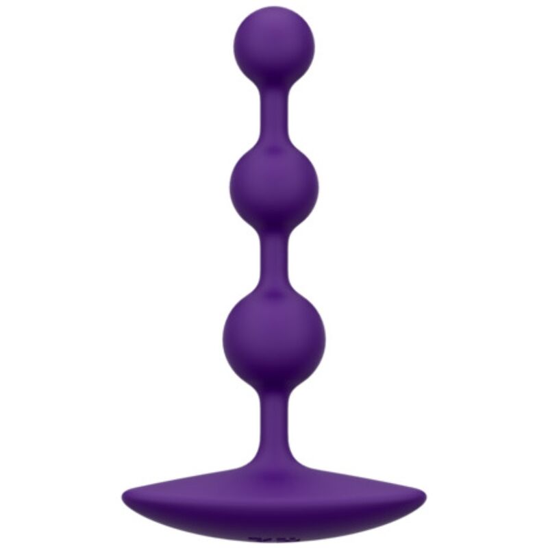 Romp-Amplificatore di perle anali flessibili in silicone 12,5 cm Viola