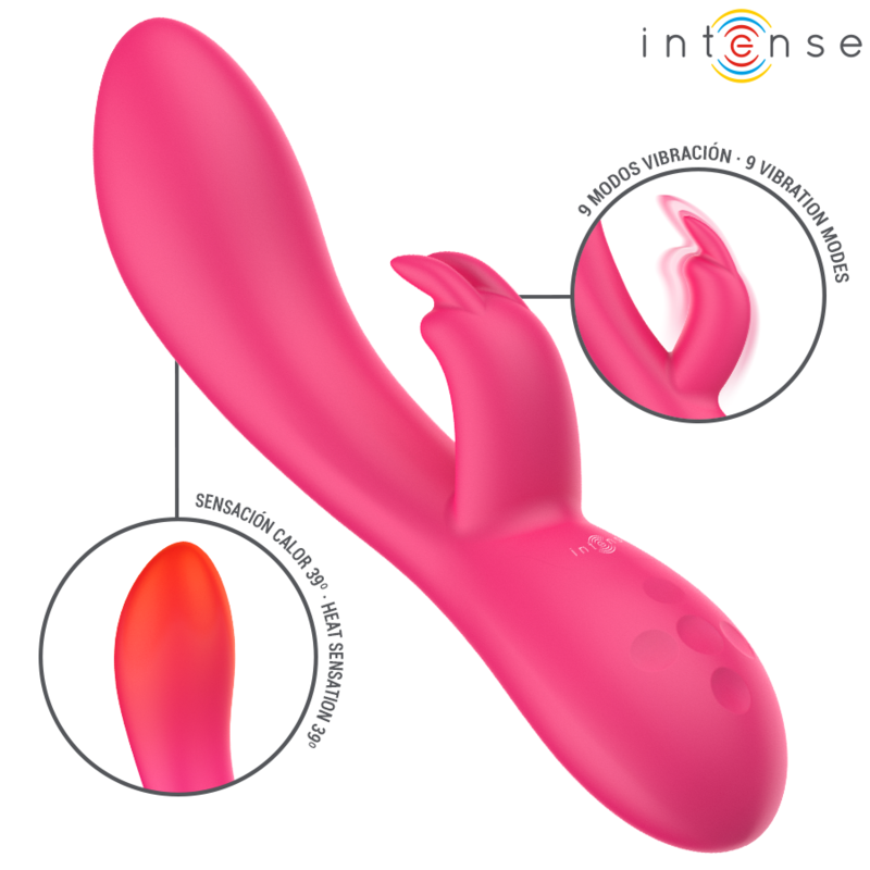 Intense High Tech-Tammy Rabbit Stimolatore con Riscaldamento-Silicone · Vibratori (immagine 4)