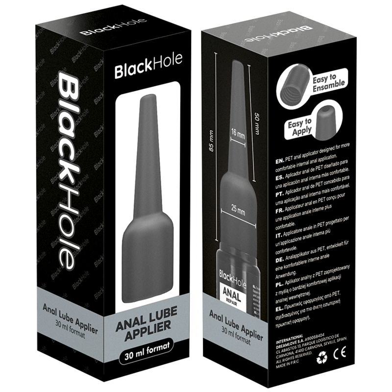 Black Hole-Applicatore Lubrificante Anal S Size 30 ml-Bottiglia · Lubrificanti (imaginea 8)