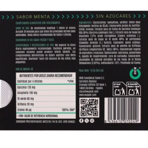 Wug Gum-WUG Diet Gum Funzionale Senza Zucchero, Gusto Menta · Integratori alimentari (imaginea 3)