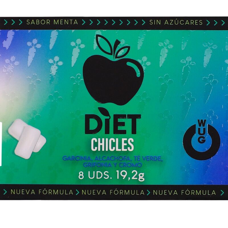 Wug Gum-WUG Diet Gum Funzionale Senza Zucchero, Gusto Menta