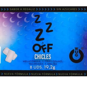 Wug Gum-Off Gomma Funzionale con Melatonina e Valeriana, Sapore