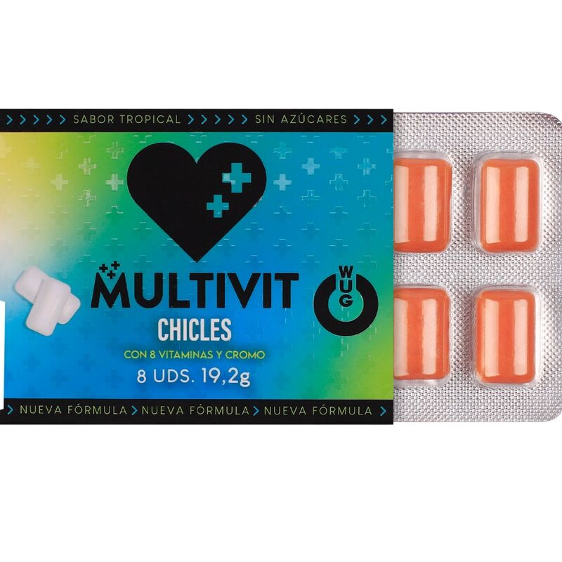 Wug Gum-Multivit Gum Masticabile Multivitaminico Aroma · Integratori alimentari (immagine 2)