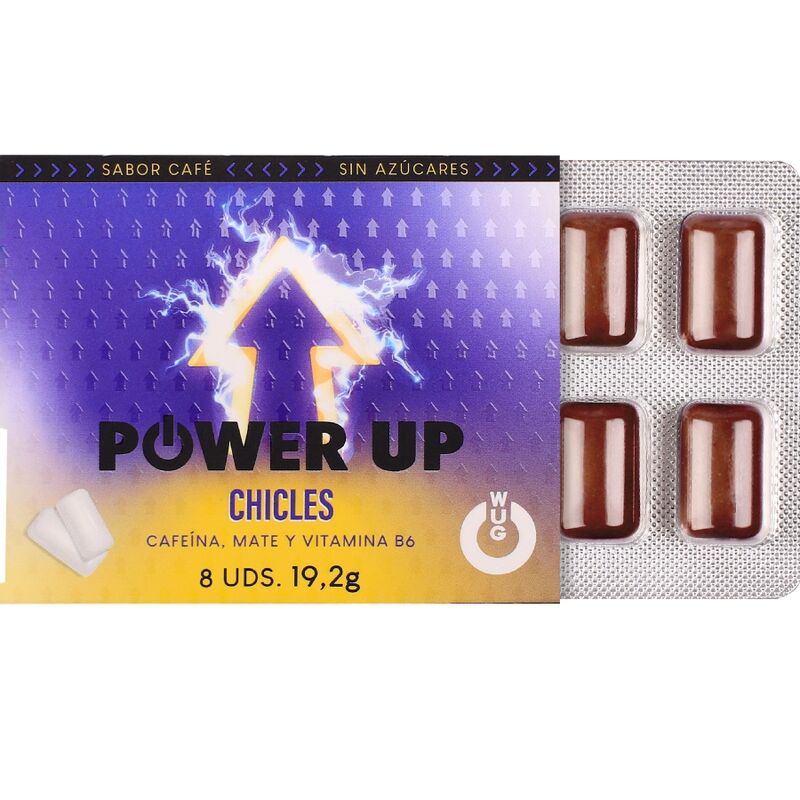 Wug Gum-WUG Power Up gomma funzionale con caffeina e opaco, aroma 2 Wug Gum-WUG Power Up gomma funzionale con caffeina e opaco, aroma · Integratori alimentari (imaginea 2)