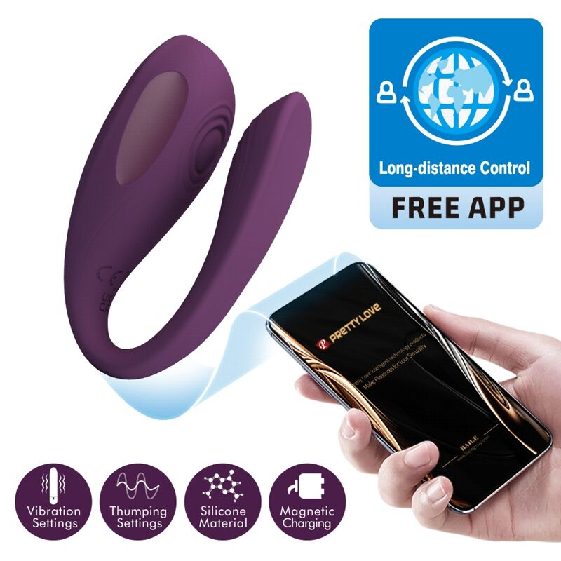 App Series-Aari Purple Stimolatore Clitorideo con Applicazione 1 App Series-Aari Purple Stimolatore Clitorideo con Applicazione — PRETTY LOVE · Vibratori