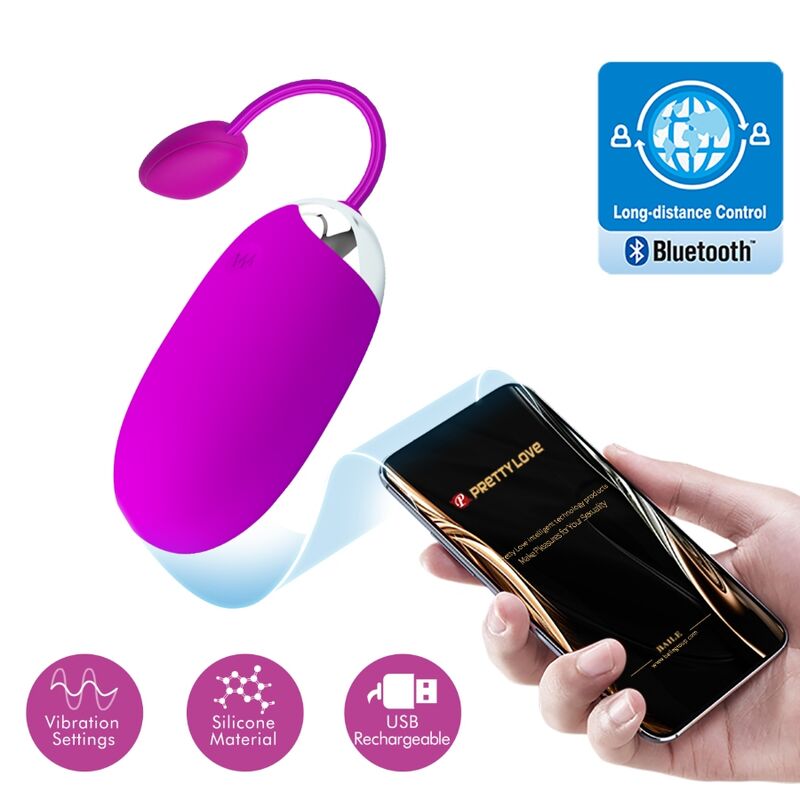 App Series-Abner App-Silicone, Ricaricabile, USB, Impermeabile — PRETTY LOVE · Giocattoli per coppie (imaginea 9)