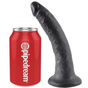 King Cock-17.8 cm Nero-Waterproof, Ventosa
