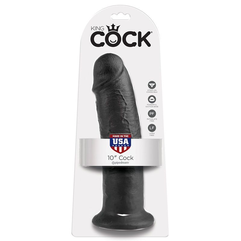 King Cock-25 cm Negru-Latex, Ventuza — PIPEDREAMS · Dildo & Stimulatoare (imaginea 5)