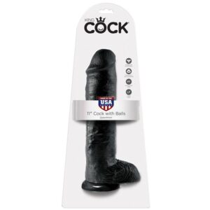 King Cock-11 Inch Dildo Realistico Nero 28 cm-Ventosa — PIPEDREAMS · Dildo & Stimolatori (immagine 4)