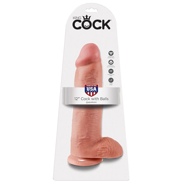 King Cock-Dildo Realistico Naturale 30.48 cm-Ventosa 2 King Cock-Dildo Realistico Naturale 30.48 cm-Ventosa — PIPEDREAMS · Dildo & Stimolatori (immagine 2)