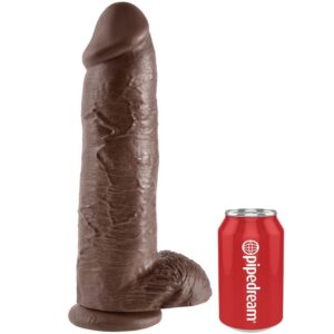King Cock-30.48 cm (12") Dildo Realist Marrone-Ventosa