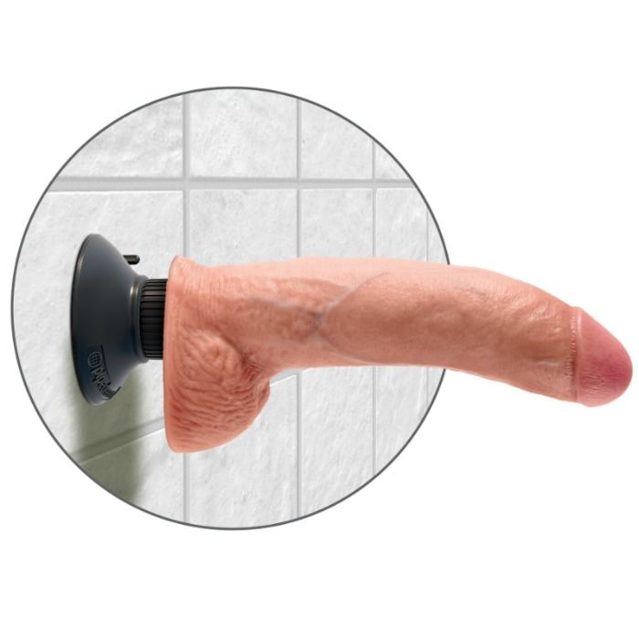 King Cock-Vibratore Dildo con testicoli 23 cm Natural-Waterproof 3 King Cock-Vibratore Dildo con testicoli 23 cm Natural-Waterproof — PIPEDREAMS · Vibratori (imaginea 3)
