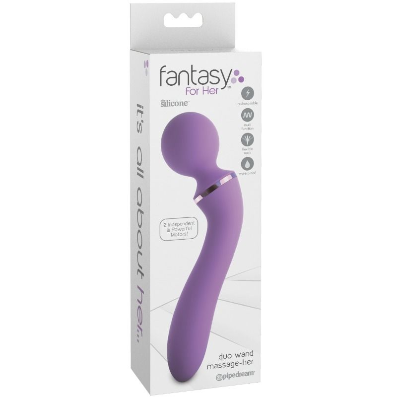 Fantasy For Her-Duo Wand Massaggio per Ea-10 velocità, Ricaricabile — PIPEDREAMS · Vibratori (imaginea 8)
