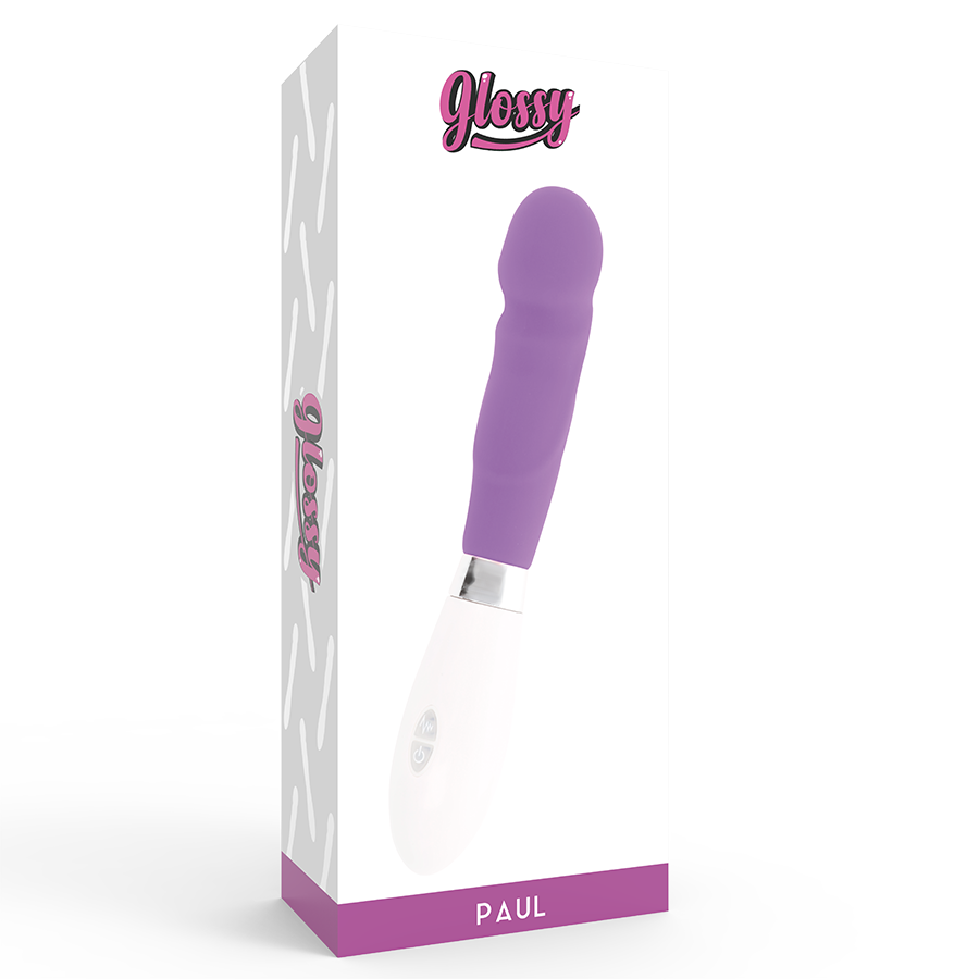 Glossy-Paul Vibratore Silicone, 10 velocità, Impermeabile · Vibratori (imaginea 3)