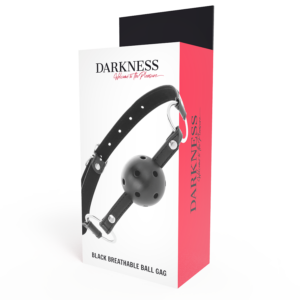 Darkness Bondage-Gag traspirante in pelle ecologica · Bondage & Manette (imaginea 9)