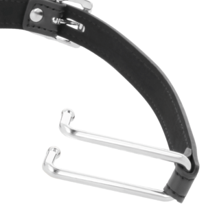 Darkness Bondage-Gag con Gancio Nero-Pelle Ecologica, Impermeabile 8 Darkness Bondage-Gag con Gancio Nero-Pelle Ecologica, Impermeabile · Bondage & Manette (imaginea 3)