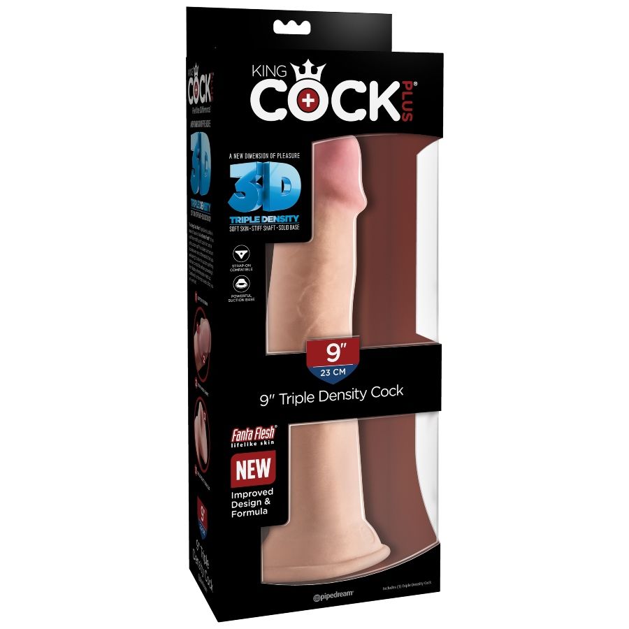 King Cock-Dildo Tripla Densità 23 cm-Ventosa — PIPEDREAMS · Dildo & Stimolatori (imaginea 5)