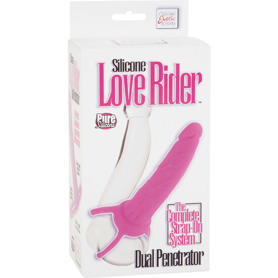 Calexotics-Penetratore doppio Rosa-Silicone · Anelli & Guaine per pene (imaginea 2)
