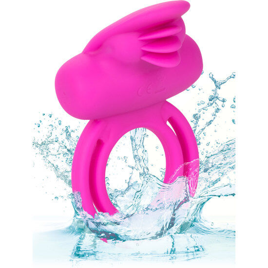 Calexotics-Anello a doppio vibratore con stimolatore · Anelli & Guaine per pene (immagine 3)