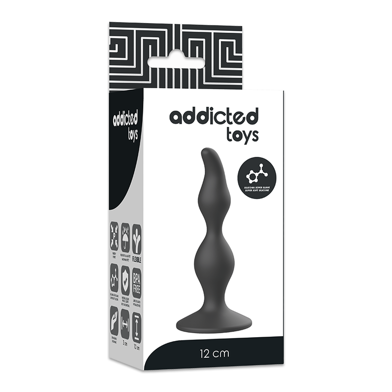 Addicted Toys-Plug anale Sessuale 12 cm Nero-Silicone 2 Addicted Toys-Plug anale Sessuale 12 cm Nero-Silicone · Accessori BDSM (imaginea 2)
