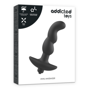 Addicted Toys-Massaggiatore anale a vibrazione Nera Modello 2-Silicone · Giocattoli anali (imaginea 3)