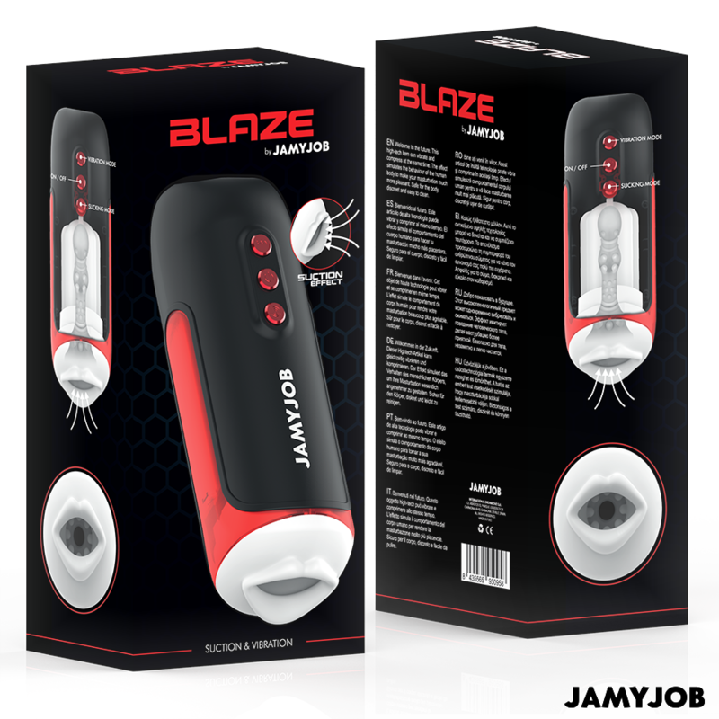 Jamyjob-Blaze Masturbatore Automatico con Aspirazione e Vibrazione 7 Jamyjob-Blaze Masturbatore Automatico con Aspirazione e Vibrazione · Anelli & Guaine per pene (imaginea 7)