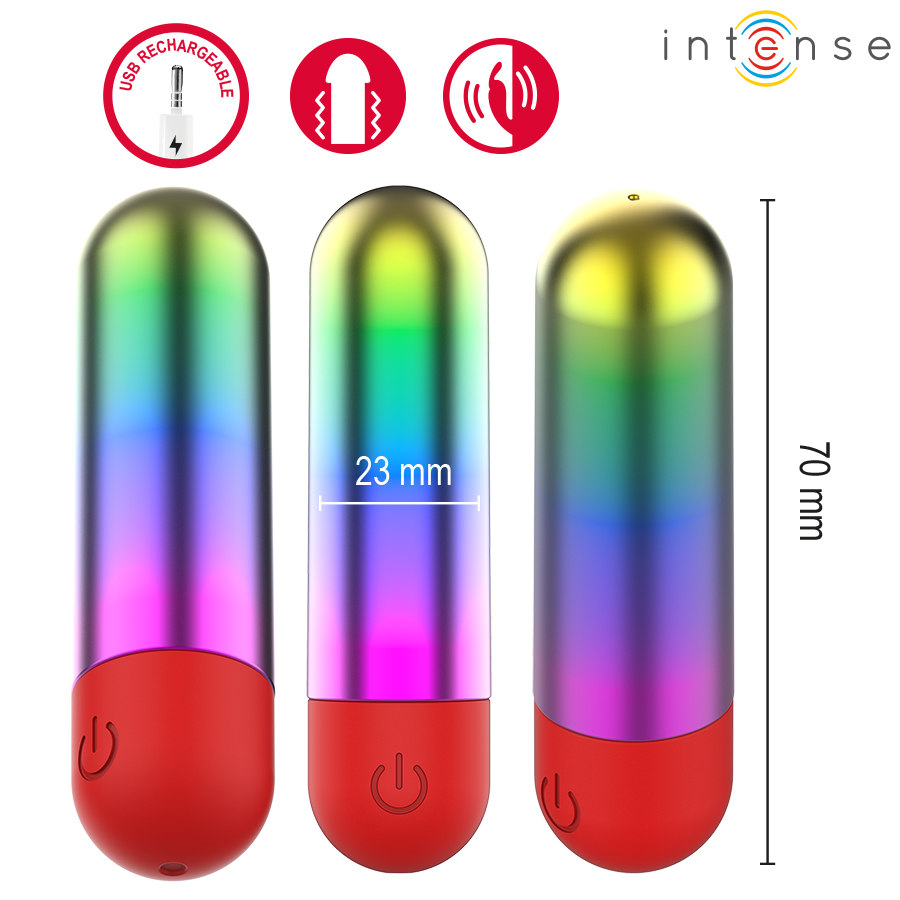 Intense Fun Toys-Debbie Rainbow Clitoride Vibrante Bullet 70 x 4 Intense Fun Toys-Debbie Rainbow Clitoride Vibrante Bullet 70 x · Vibratori (imaginea 4)