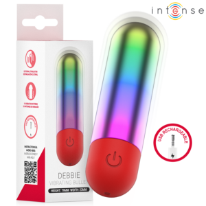 Intense Fun Toys-Debbie Rainbow Clitoride Vibrante Bullet 70 x