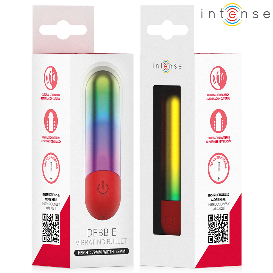 Intense Fun Toys-Debbie Rainbow Clitoride Vibrante Bullet 70 x 6 Intense Fun Toys-Debbie Rainbow Clitoride Vibrante Bullet 70 x · Vibratori (imaginea 6)