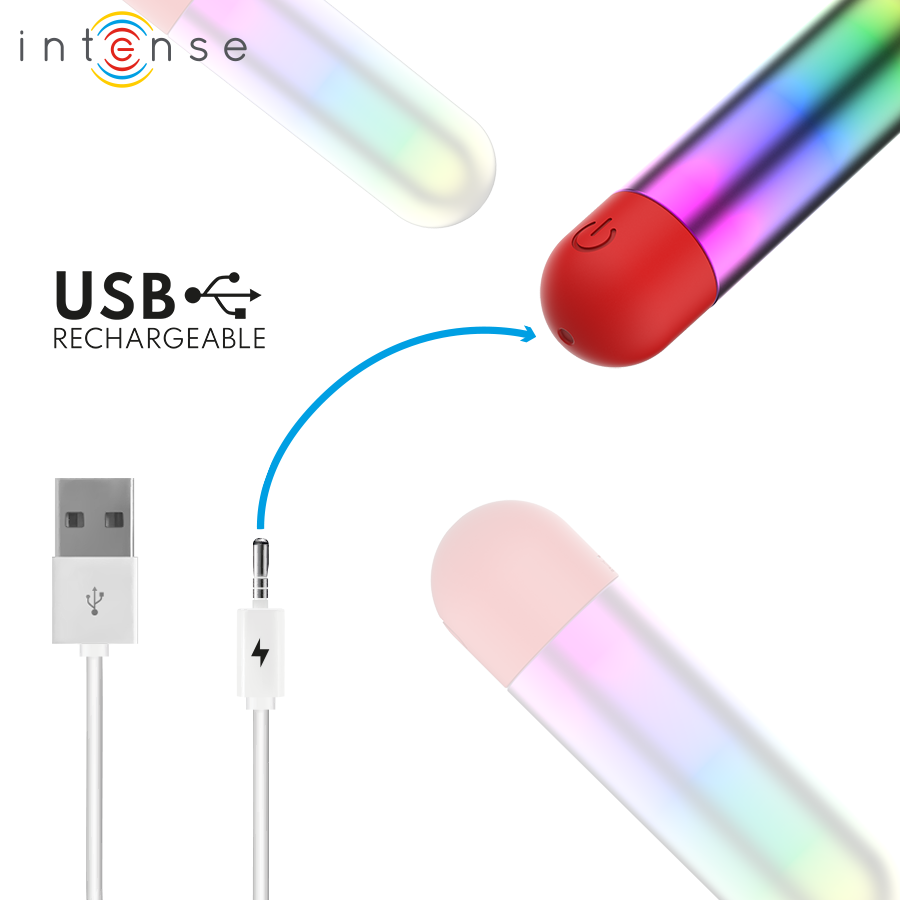 Intense Fun Toys-Debbie Rainbow Clitoride Vibrante Bullet 70 x 5 Intense Fun Toys-Debbie Rainbow Clitoride Vibrante Bullet 70 x · Vibratori (imaginea 5)
