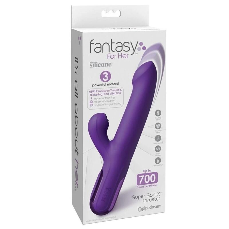 Fantasy For Her – Super Sonix Thruster Rabbit 22 cm — PIPEDREAMS · Vibratori (immagine 7)