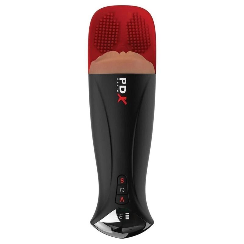 Pdx Elite-Fap-O-Matic Pro XL Automatic Vibrating Stroker Brown — PIPEDREAMS · Masturbatori (immagine 3)