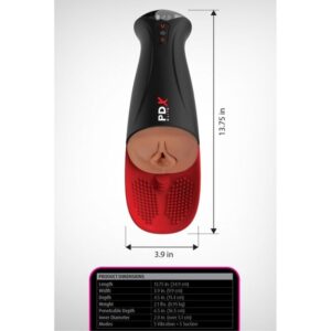 Pdx Elite-Fap-O-Matic Pro XL Automatic Vibrating Stroker Brown — PIPEDREAMS · Masturbatori (immagine 6)