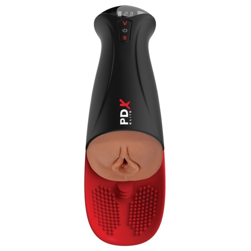 Pdx Elite-Fap-O-Matic Pro XL Automatic Vibrating Stroker Brown — PIPEDREAMS · Masturbatori (immagine 2)