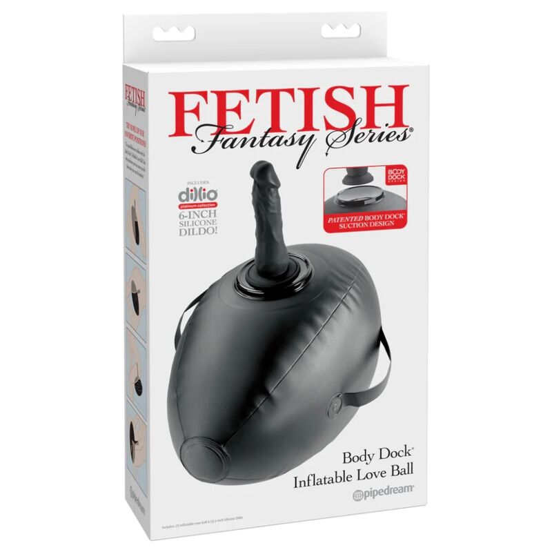 Fetish Fantasy Series-Body Dock Sedia Gonfiabile Con Dildo Nero 1 Fetish Fantasy Series-Body Dock Sedia Gonfiabile Con Dildo Nero — PIPEDREAMS · Cuscini erotici